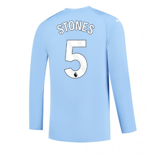 Moški Nogometni dresi Manchester City John Stones #5 Domači 2023-24 Dolgi Rokav